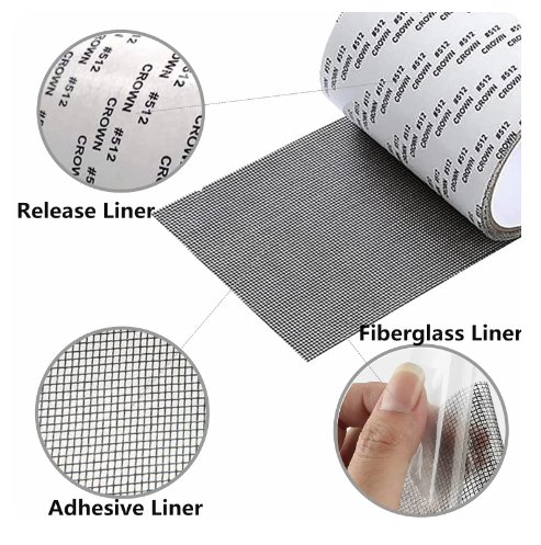 شريط لاصق لإصلاح شبك الناموس – Adhesive Mosquito Screen Repair Tape