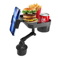 حامل أكواب وطعام للعربية 3 في 1 بحامل موبايل – 3-in-1 Car Cup Holder Food Tray with Phone Mount