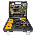 طقم شنيور لاسلكي ببطاريتين وعدة كاملة في شنطة – Cordless Drill Kit with 2 Batteries & Full Tool Set in Case