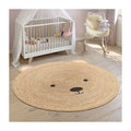 سجادة دائرية للأطفال بتصميم دبدوب – Round Teddy Bear Rug for Kids' Rooms