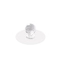 خطافات لاصقة شفافة بتصميم كريستال، 10 قطع – Clear Crystal-Style Adhesive Hooks, Pack of 10