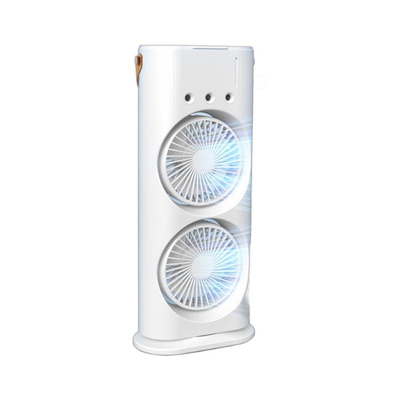 مروحة مكتب بمروحتين برج قابلة للشحن – Rechargeable Twin Tower Desk Fan