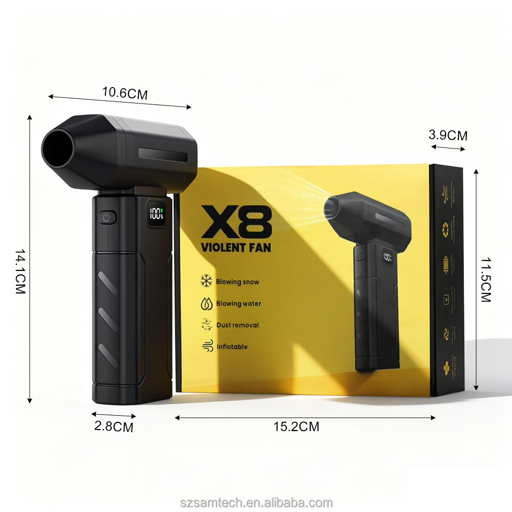 منفاخ هواء توربو X8 صغير وقوي قابل للشحن – X8 Mini Turbo Jet Blower, Rechargeable