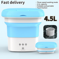 غسالة ملابس صغيرة قابلة للطي 4.5 لتر للرحلات – Portable Foldable Mini Washing Machine 4.5L