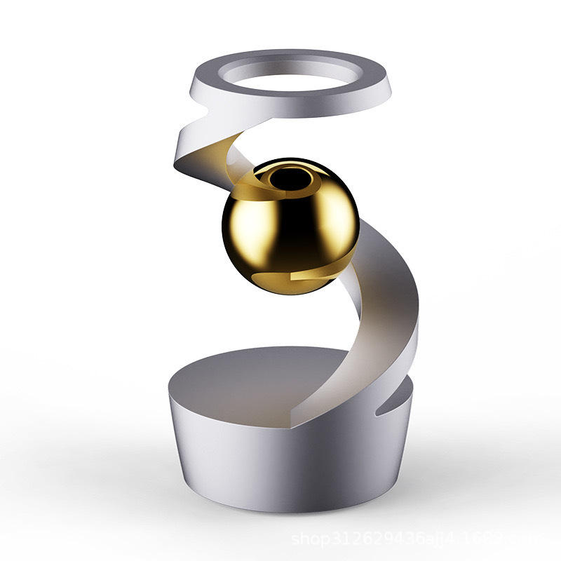 ديكور مكتب متحرك بكورة دوارة – Kinetic Spinning Desk Decor