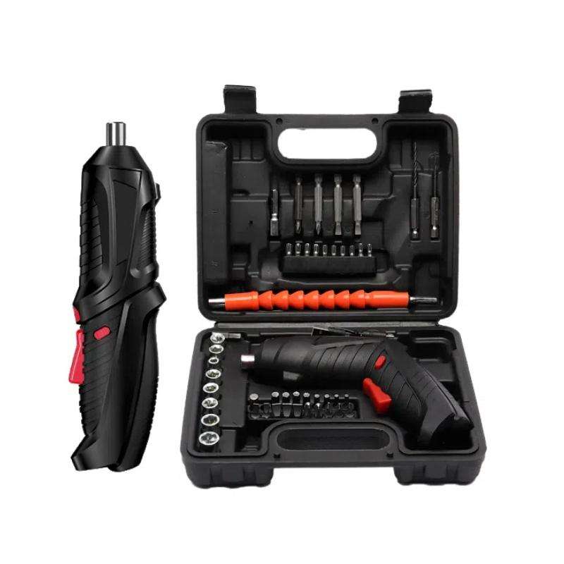 مفك كهربائي لاسلكي قابل للشحن بطقم 47 قطعة – Cordless Rechargeable Electric Screwdriver Set, 47 Pieces